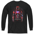 Power Rangers Red Ranger Long Sleeve Kids Youth T Shirt Black Officially Licensed