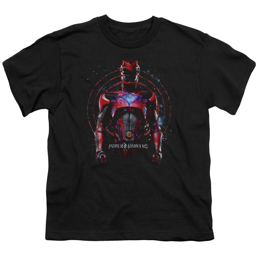 Power Rangers Red Ranger Kids Youth T Shirt Black Officially Licensed