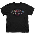 Power Rangers Head Group Kids Youth T Shirt Black Officially Licensed