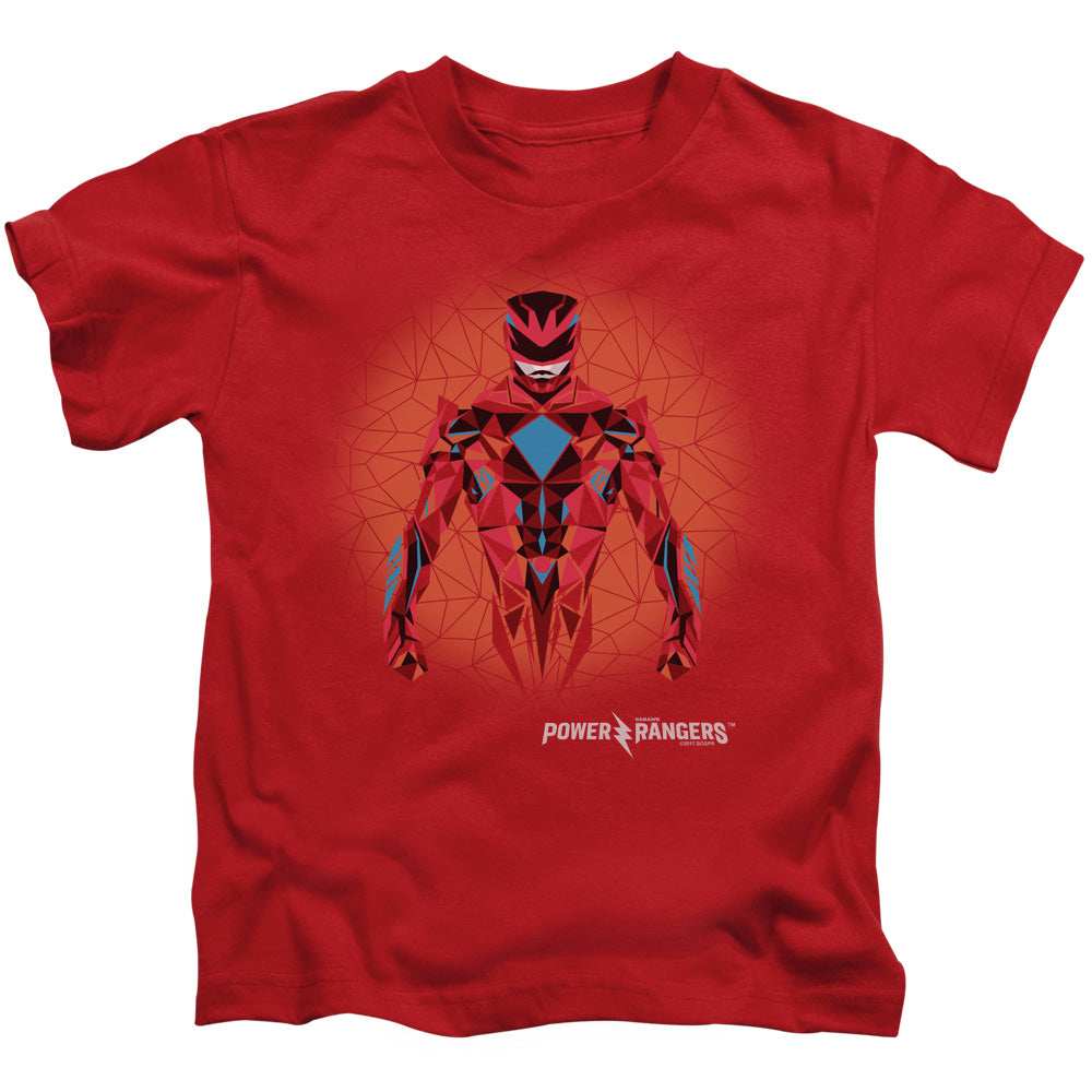 Power Rangers Red Power Ranger Graphic Juvenile Kids Youth T Shirt Red Officially Licensed