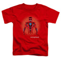 Power Rangers Red Power Ranger Graphic Toddler Kids Youth T Shirt Red Officially Licensed