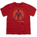 Power Rangers Red Power Ranger Graphic Kids Youth T Shirt Red Officially Licensed