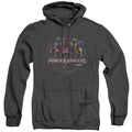 Power Rangers Ranger Circuitry Heather Mens Hoodie Black Officially Licensed