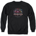 Power Rangers Ranger Circuitry Mens Crewneck Sweatshirt Black Officially Licensed