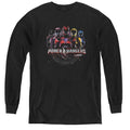 Power Rangers Ranger Circuitry Long Sleeve Kids Youth T Shirt Black Officially Licensed