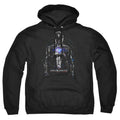 Power Rangers Black Ranger Mens Hoodie Black Officially Licensed