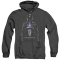 Power Rangers Black Ranger Heather Mens Hoodie Black Officially Licensed