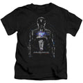 Power Rangers Black Ranger Juvenile Kids Youth T Shirt Black Officially Licensed