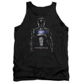 Power Rangers Black Ranger Mens Tank Top Shirt Black Officially Licensed