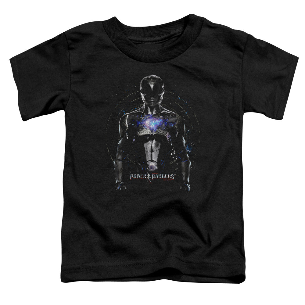 Power Rangers Black Ranger Toddler Kids Youth T Shirt Black Officially Licensed