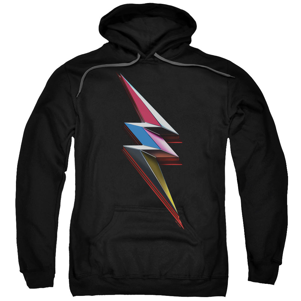 Power Rangers Movie Bolt Mens Hoodie Black Officially Licensed