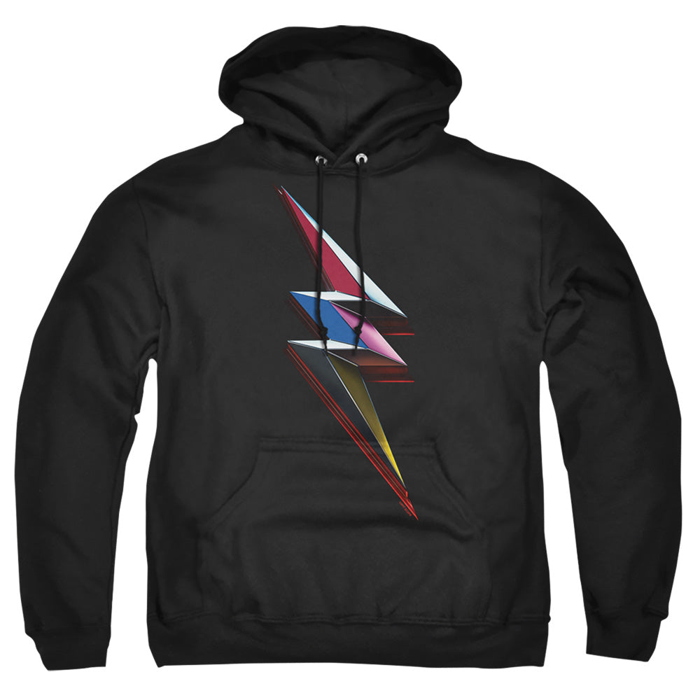 Power Rangers Movie Bolt Mens Hoodie Black Officially Licensed