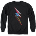 Power Rangers Movie Bolt Mens Crewneck Sweatshirt Black Officially Licensed