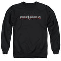 Power Rangers Movie Logo Mens Crewneck Sweatshirt Black Officially Licensed