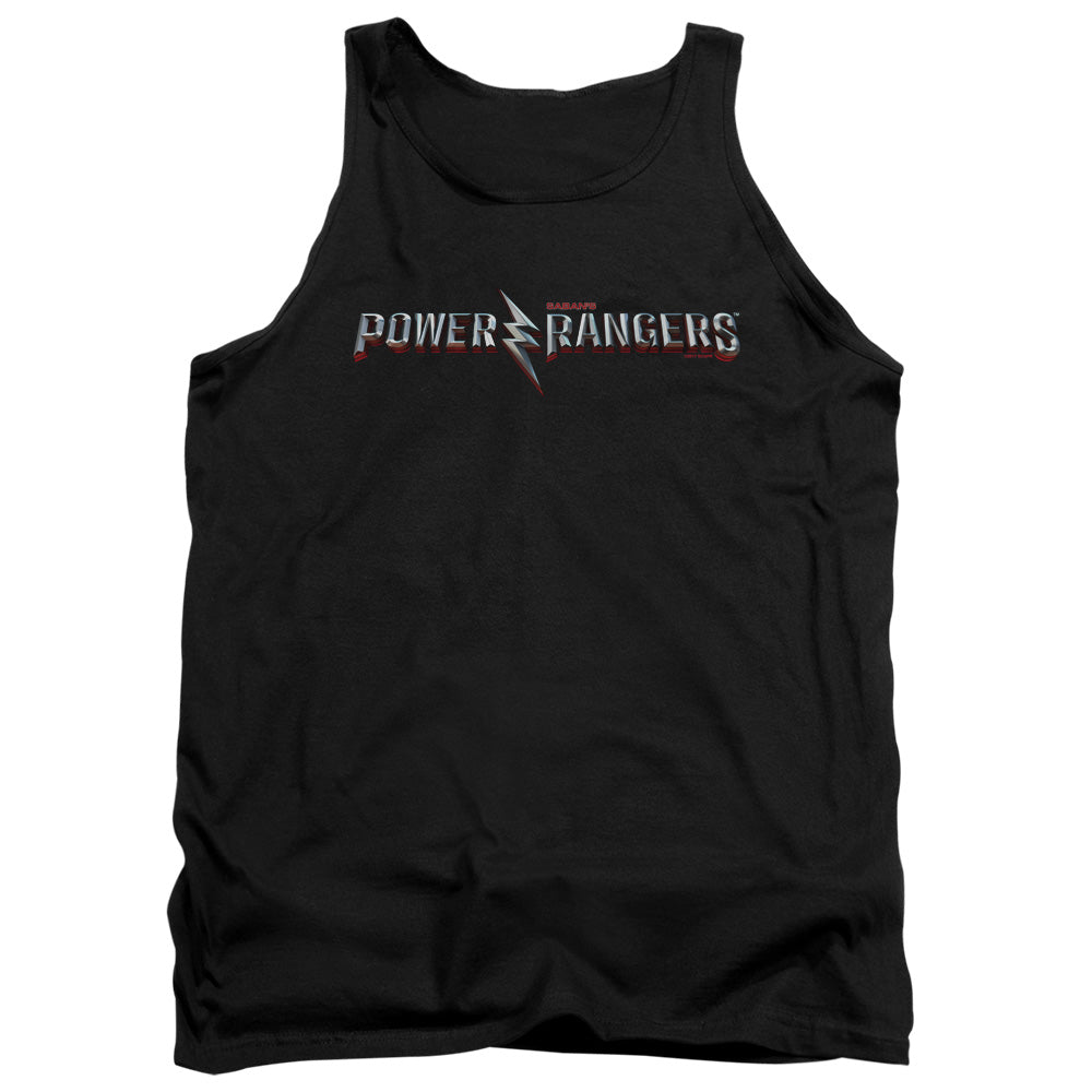 Power Rangers Movie Logo Mens Tank Top Shirt Black Officially Licensed