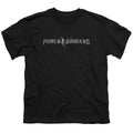 Power Rangers Movie Logo Kids Youth T Shirt Black Officially Licensed