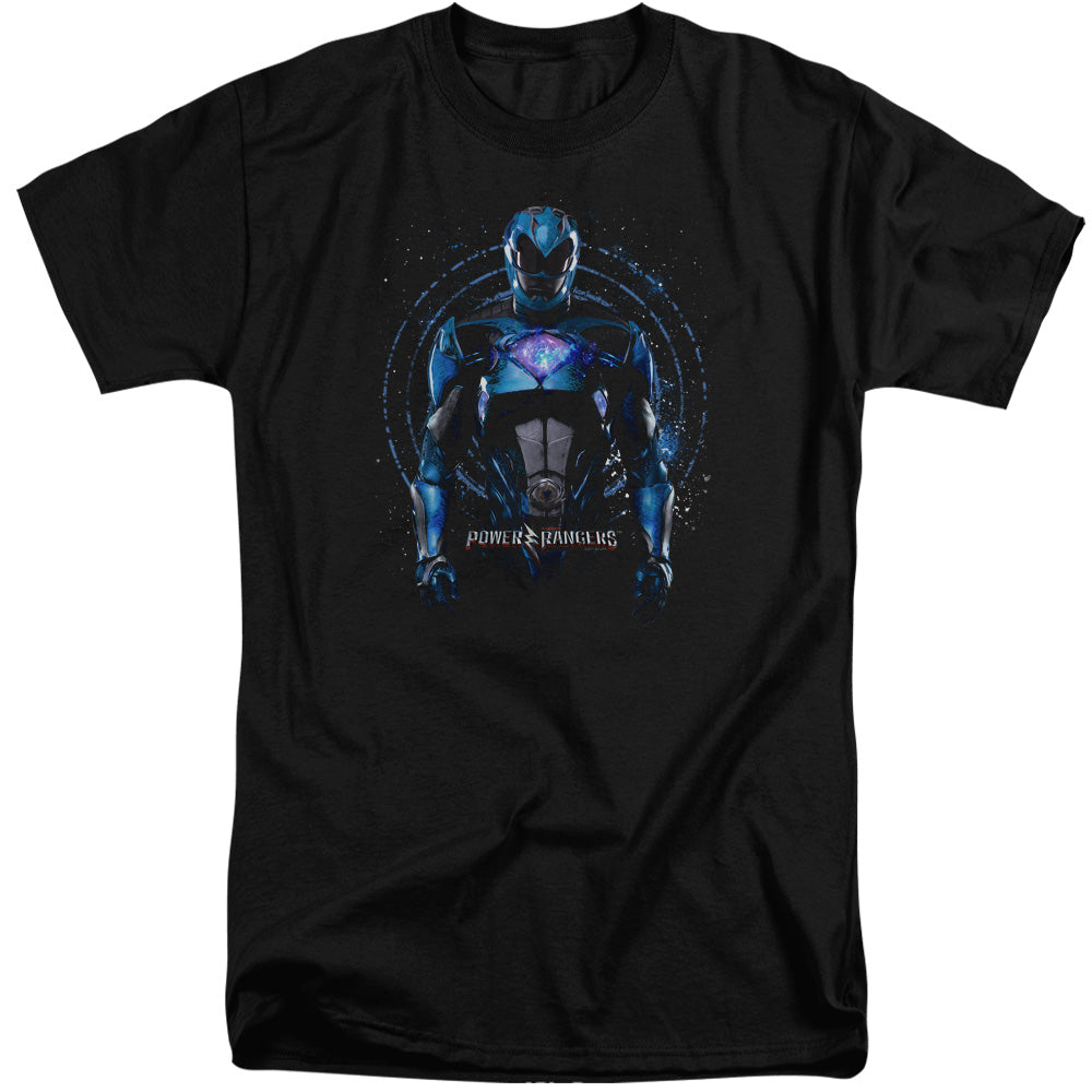 Power Rangers Blue Ranger Mens Tall T Shirt Black Officially Licensed