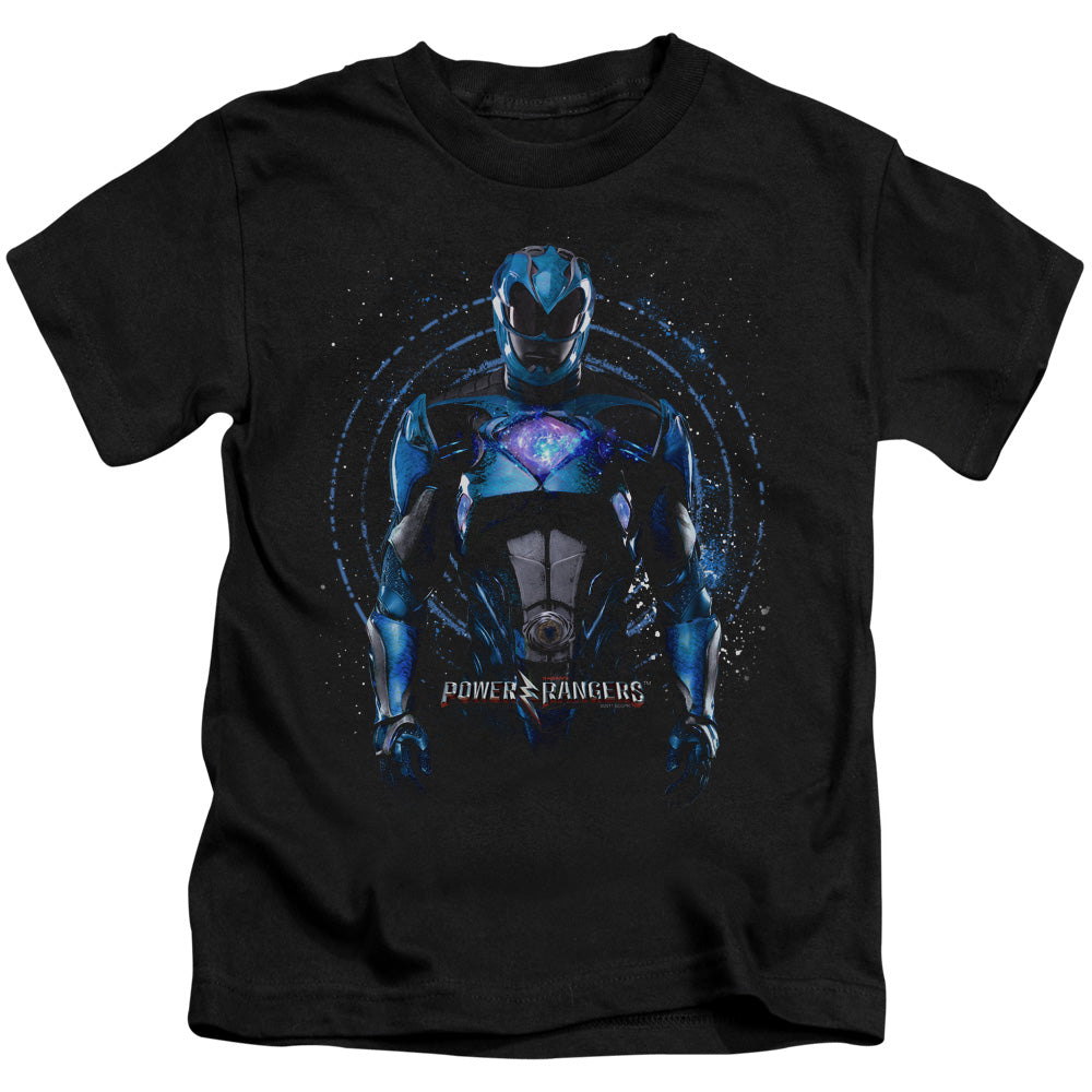Power Rangers Blue Ranger Juvenile Kids Youth T Shirt Black Officially Licensed