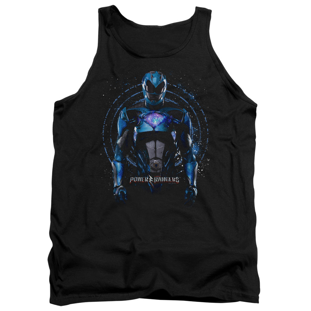 Power Rangers Blue Ranger Mens Tank Top Shirt Black Officially Licensed