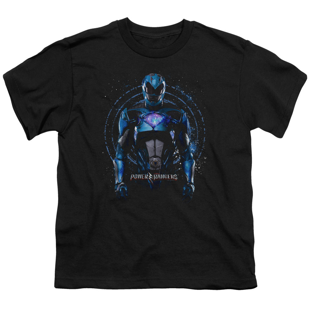 Power Rangers Blue Ranger Kids Youth T Shirt Black Officially Licensed