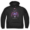 Power Rangers Pink Ranger Mens Hoodie Black Officially Licensed