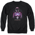 Power Rangers Pink Ranger Mens Crewneck Sweatshirt Black Officially Licensed