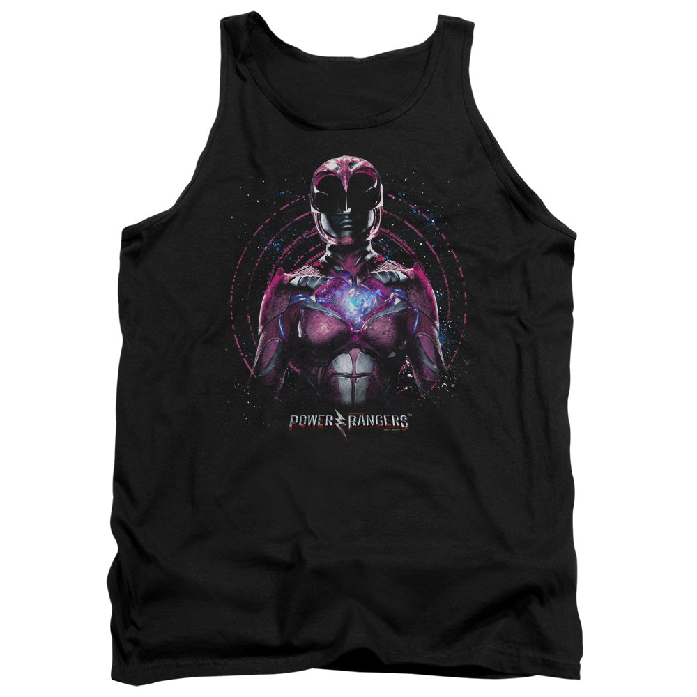 Power Rangers Pink Ranger Mens Tank Top Shirt Black Officially Licensed