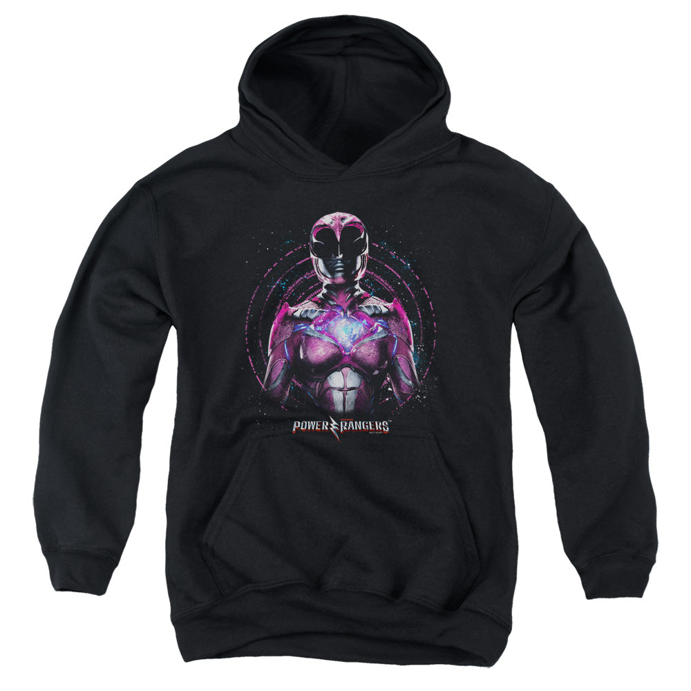 Power Rangers Pink Ranger Kids Youth Hoodie Black Officially Licensed