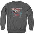 Power Rangers Red Zord Mens Crewneck Sweatshirt Charcoal Officially Licensed