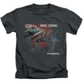 Power Rangers Red Zord Juvenile Kids Youth T Shirt Charcoal Officially Licensed