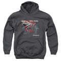 Power Rangers Red Zord Kids Youth Hoodie Charcoal Officially Licensed