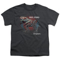 Power Rangers Red Zord Kids Youth T Shirt Charcoal Officially Licensed