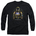 Power Rangers Yellow Ranger Mens Long Sleeve Shirt Black Officially Licensed