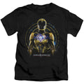 Power Rangers Yellow Ranger Juvenile Kids Youth T Shirt Black Officially Licensed