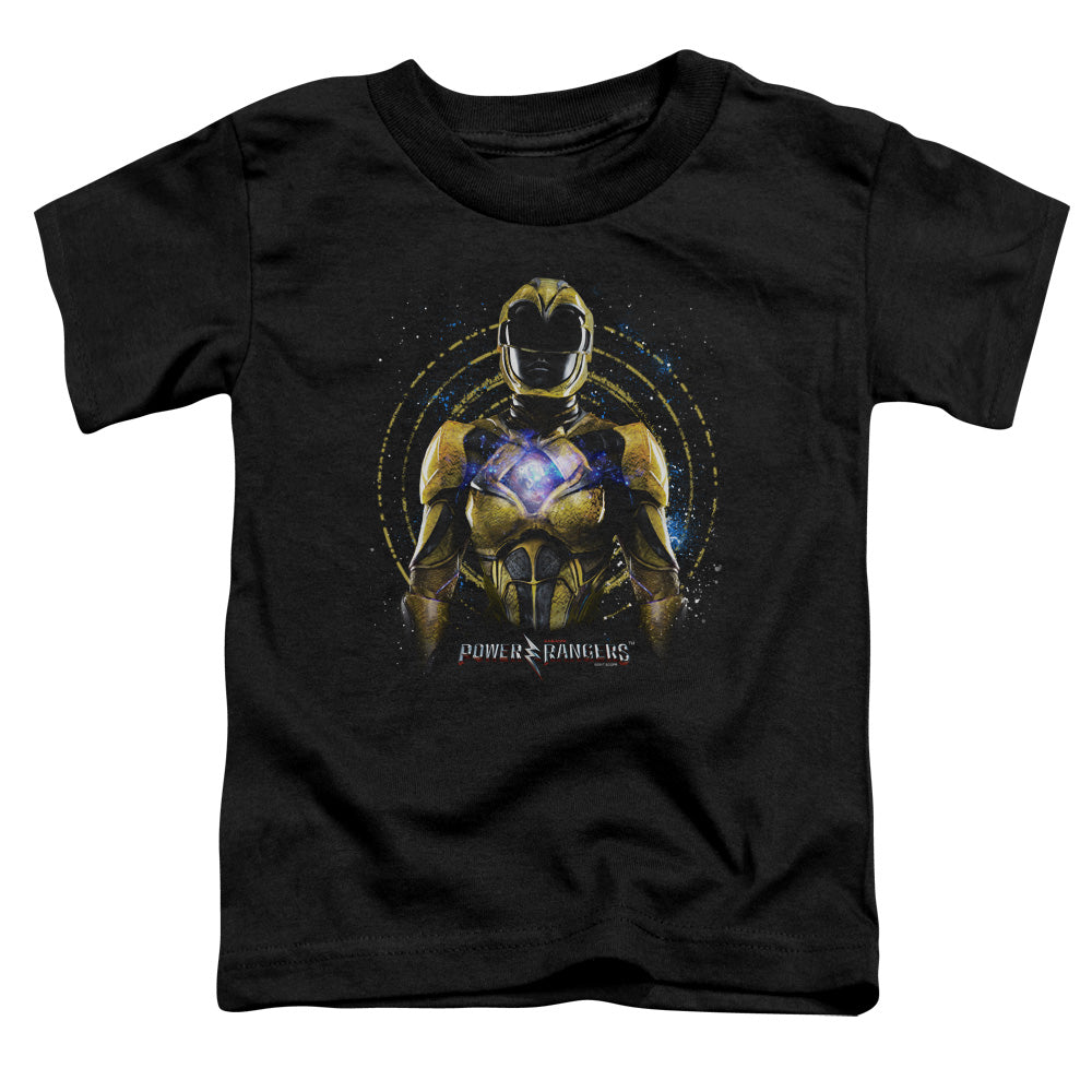 Power Rangers Yellow Ranger Toddler Kids Youth T Shirt Black Officially Licensed