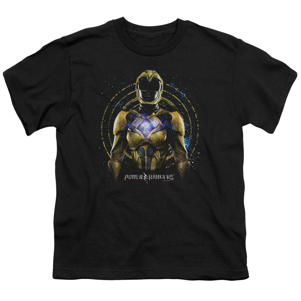 Power Rangers Yellow Ranger Kids Youth T Shirt Black Officially Licensed