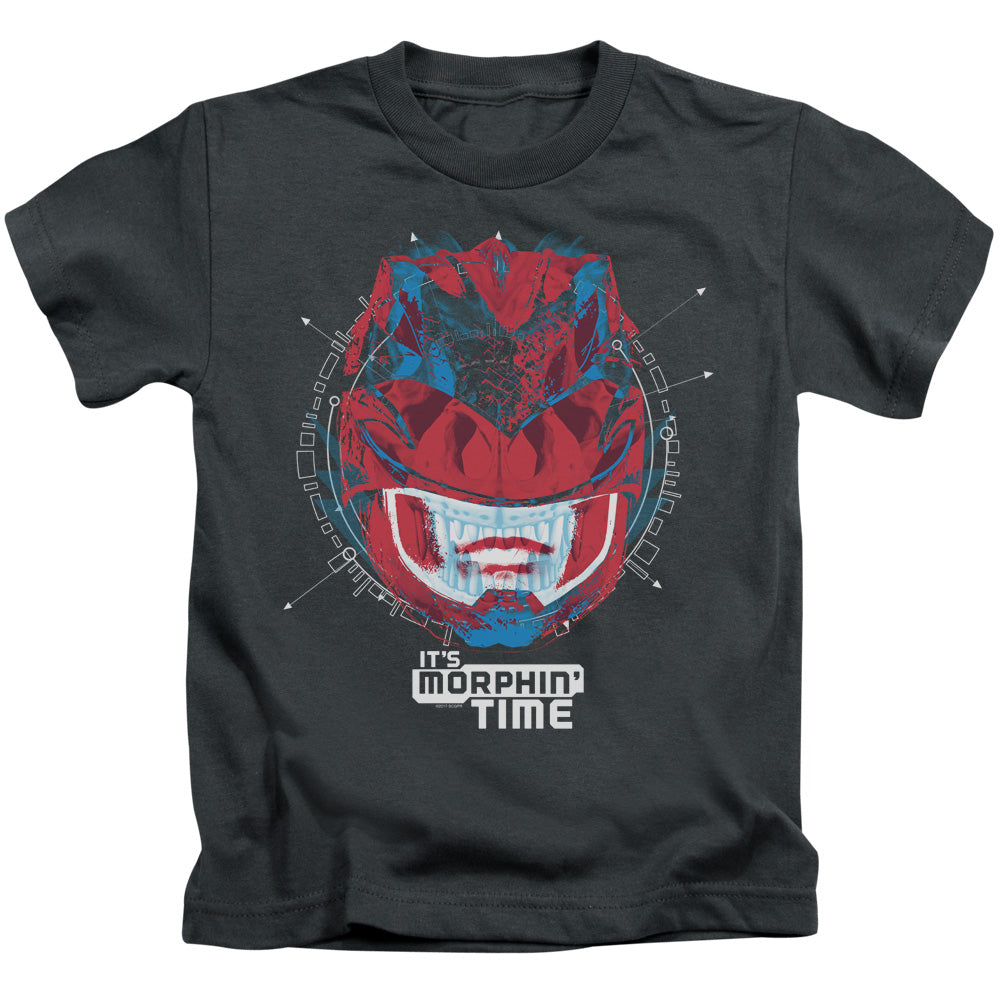 Power Rangers Its Morphin Time Juvenile Kids Youth T Shirt Charcoal Officially Licensed