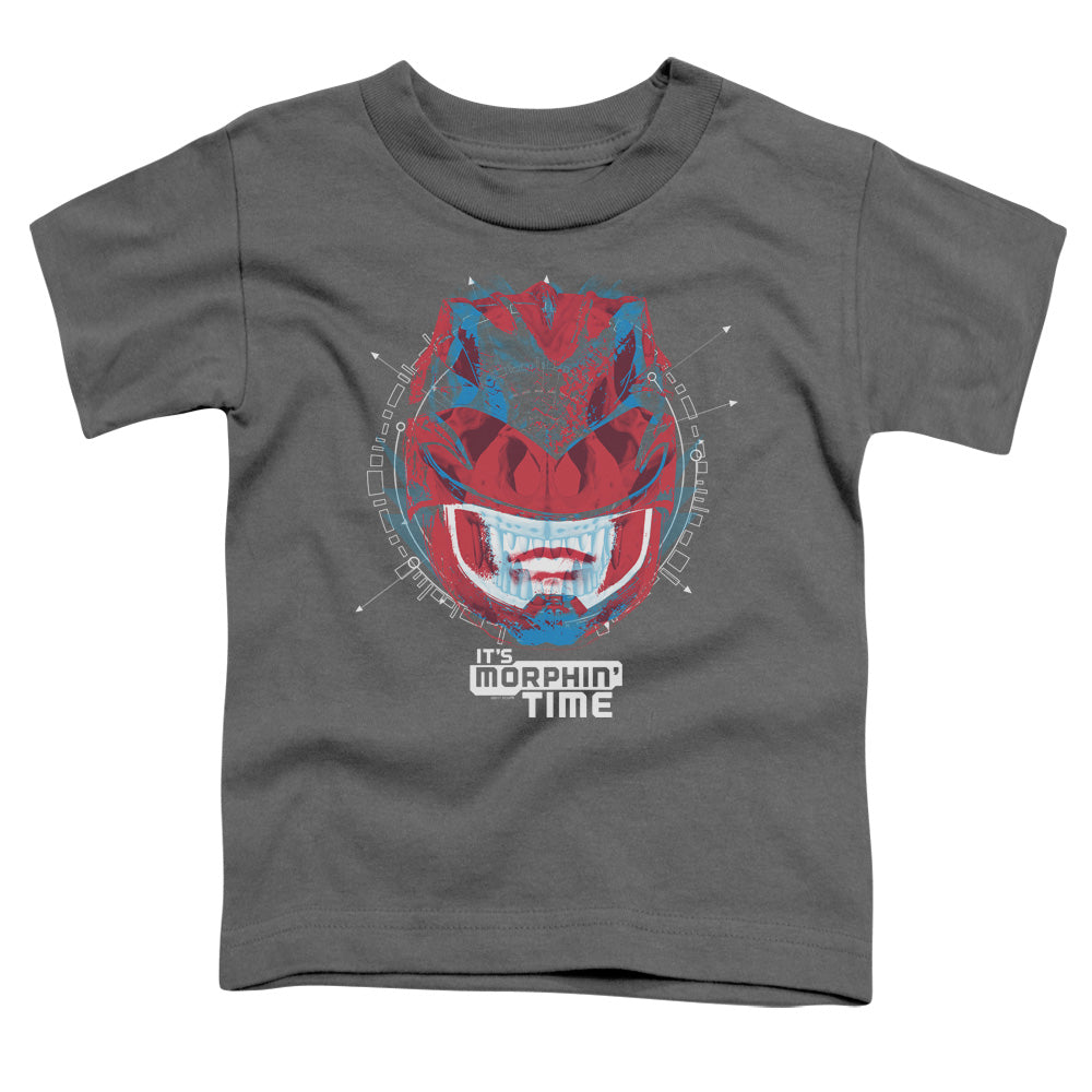 Power Rangers Its Morphin Time Toddler Kids Youth T Shirt Charcoal Officially Licensed