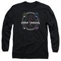 Power Rangers Greatest Glory Mens Long Sleeve Shirt Black Officially Licensed
