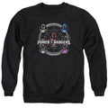 Power Rangers Greatest Glory Mens Crewneck Sweatshirt Black Officially Licensed