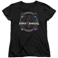 Power Rangers Greatest Glory Womens T Shirt Black Officially Licensed