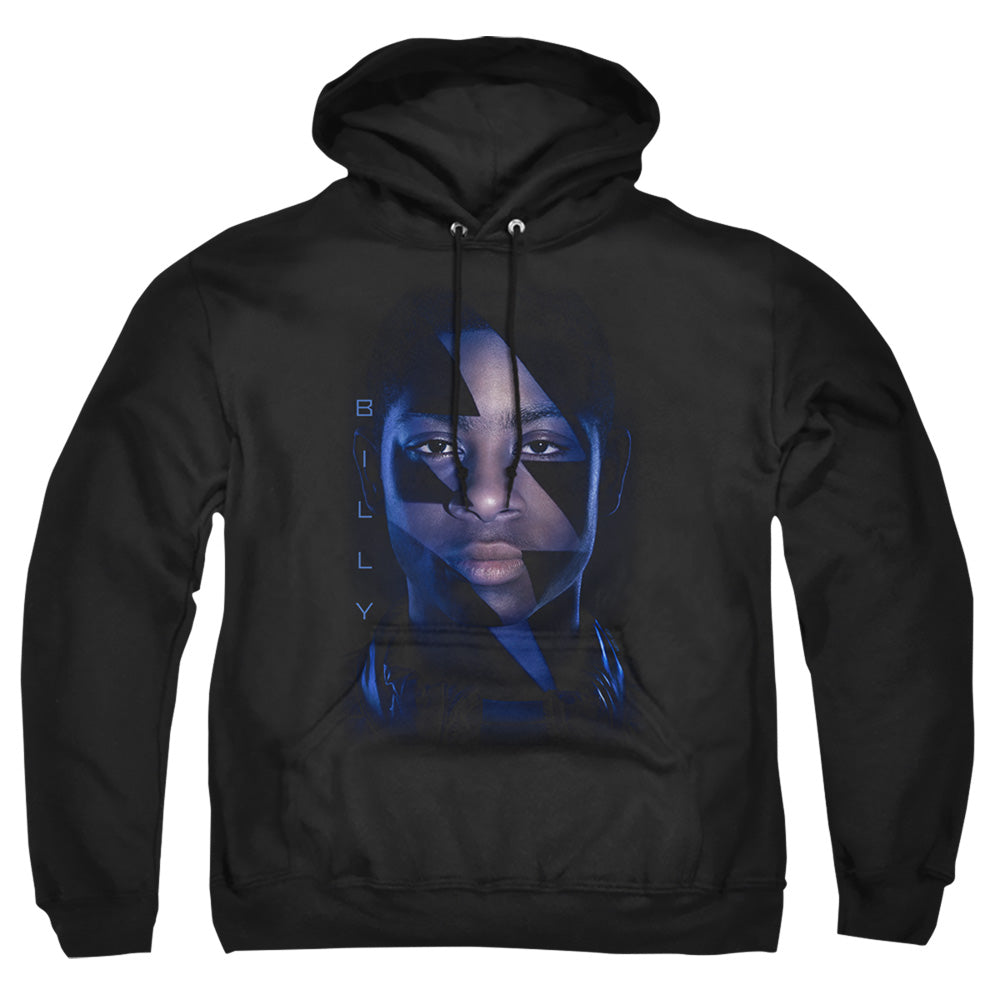 Power Rangers Billy Bolt Mens Hoodie Black Officially Licensed