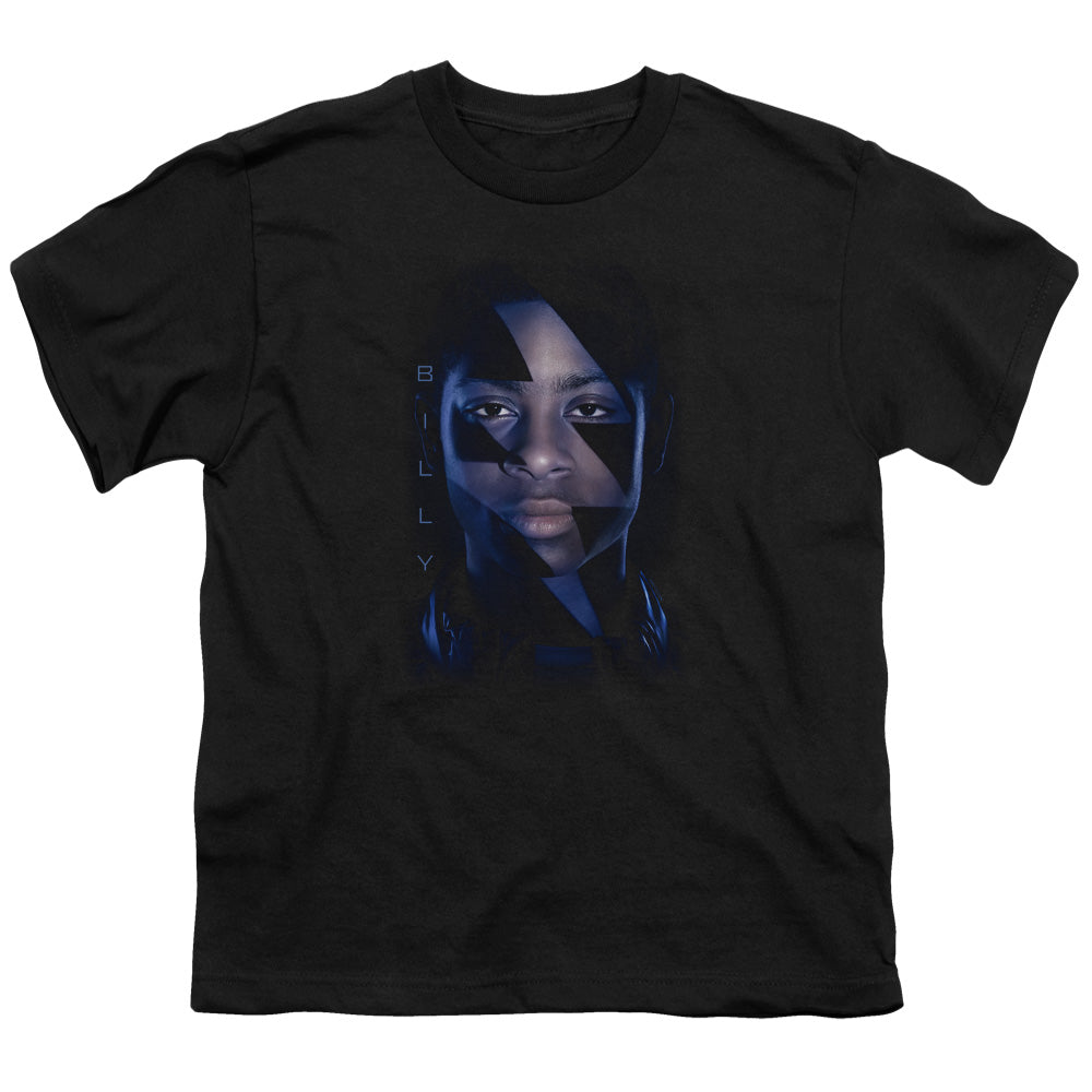 Power Rangers Billy Bolt Kids Youth T Shirt Black Officially Licensed