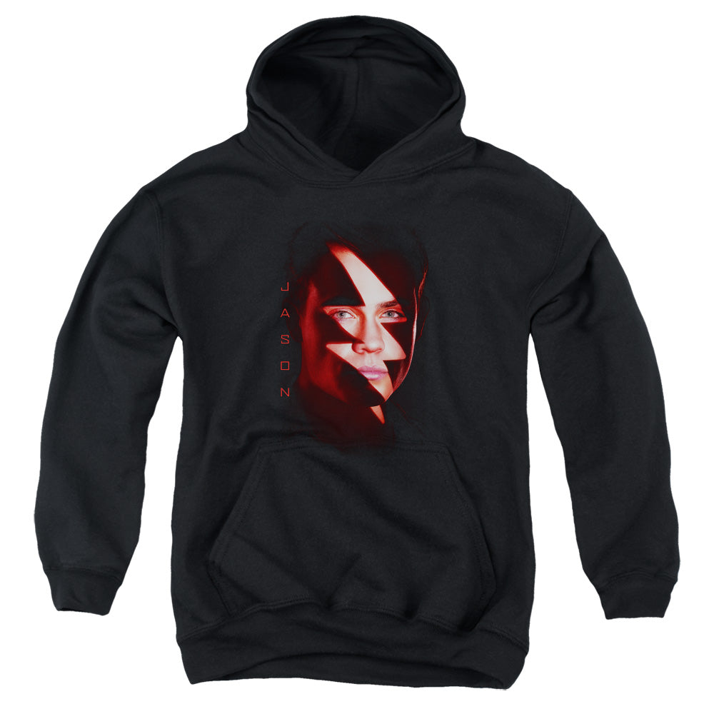 Power Rangers Jason Bolt Kids Youth Hoodie Black Officially Licensed