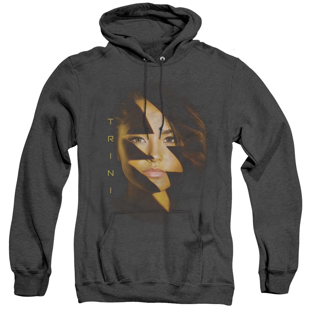 Power Rangers Trini Bolt Heather Mens Hoodie Black Officially Licensed