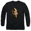 Power Rangers Trini Bolt Mens Long Sleeve Shirt Black Officially Licensed