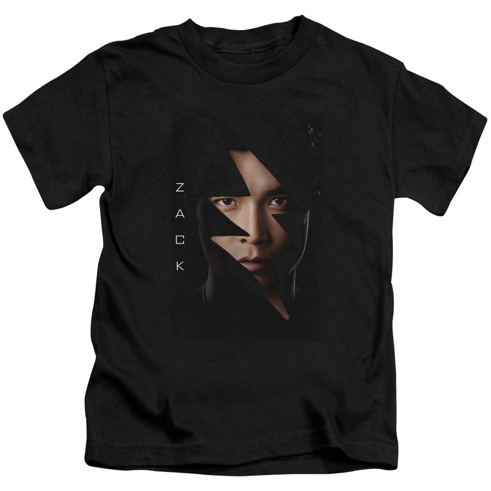 Power Rangers Zack Bolt Juvenile Kids Youth T Shirt Black Officially Licensed
