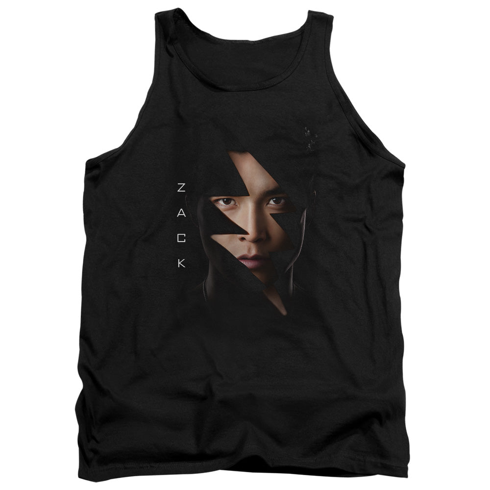 Power Rangers Zack Bolt Mens Tank Top Shirt Black Officially Licensed