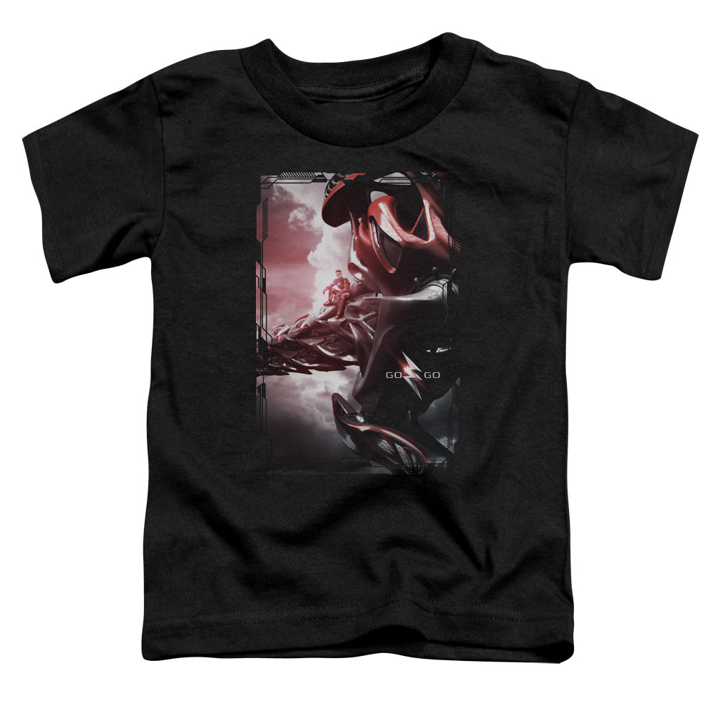 Power Rangers Red Zord Poster Toddler Kids Youth T Shirt Black Officially Licensed