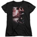 Power Rangers Red Zord Poster Womens T Shirt Black Officially Licensed